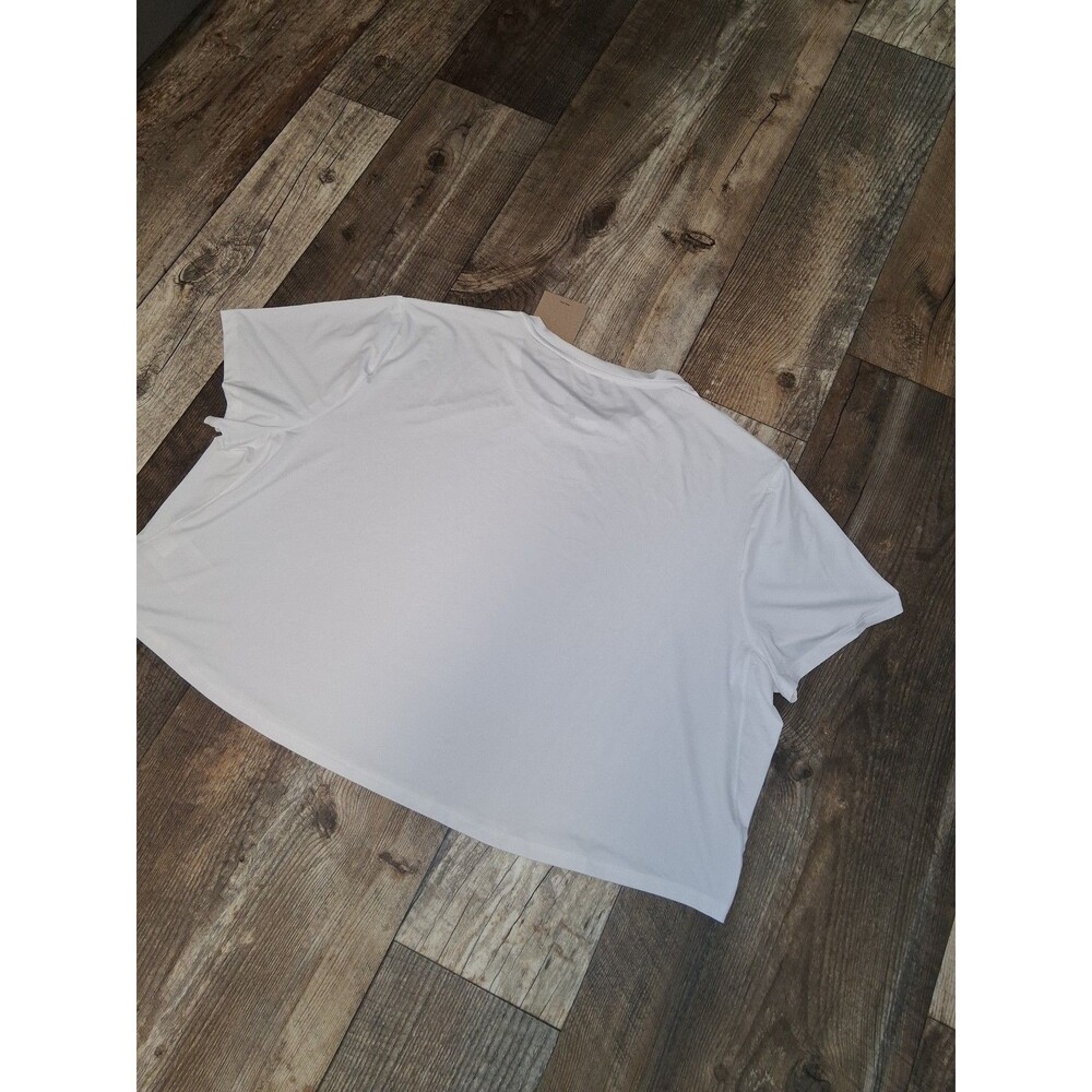 NEW! Women's Nike One Dri-Fit Crop Short Sleeve Tee, White XXL - Picture 5 of 7
